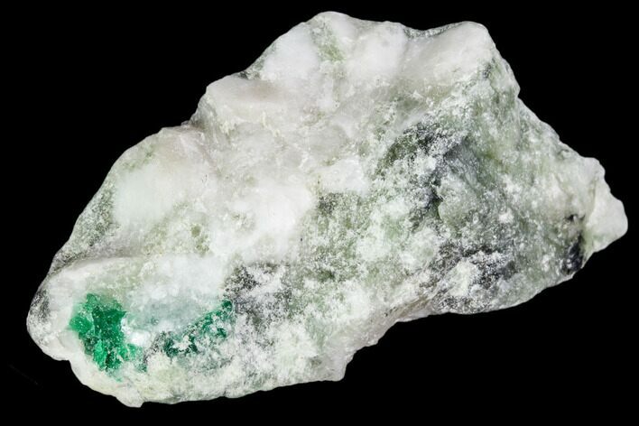 Beryl (Var Emerald) in Calcite - Khaltoru Mine, Pakistan #112077